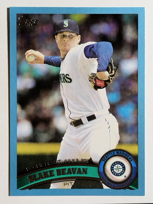2011 Topps Update Wal-Mart Blue Border #US3 Blake Beavan