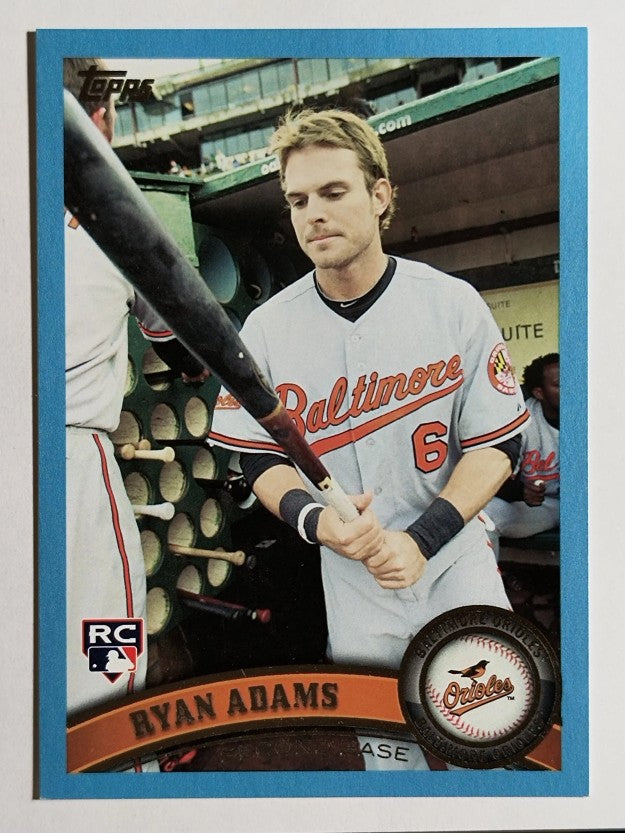 2011 Topps Update Wal-Mart Blue Border #US56 Ryan Adams