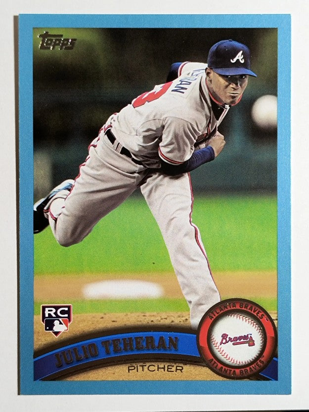 2011 Topps Update Wal-Mart Blue Border #US152 Julio Teheran