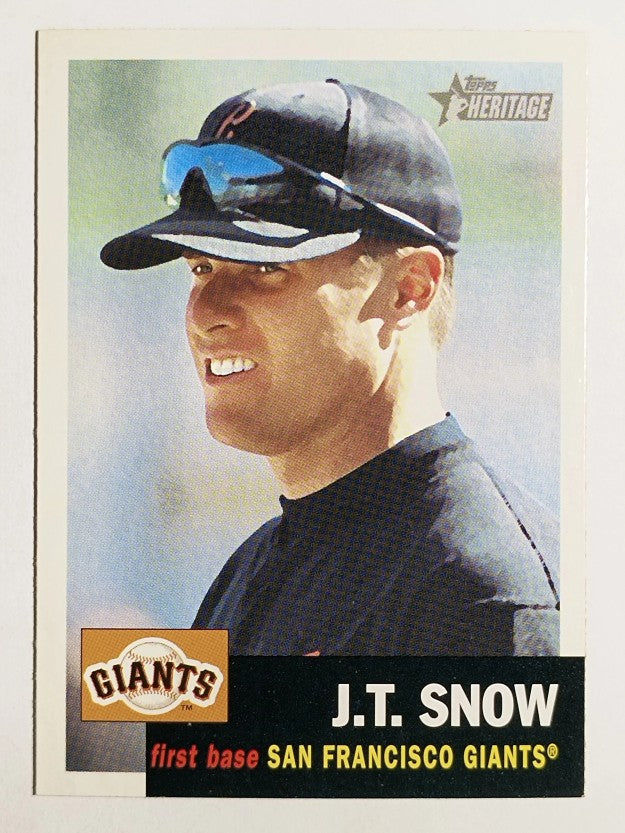 2002 Topps Heritage #112 J.T. Snow