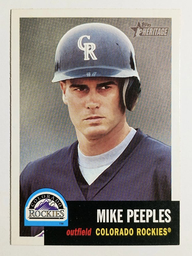 2002 Topps Heritage #119 Mike Peeples RC