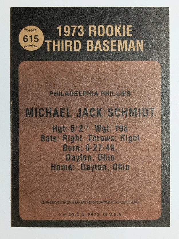 2001 Topps Archives #71 Mike Schmidt 73