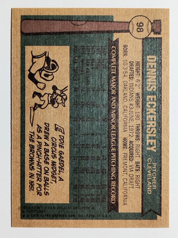2001 Topps Archives #75 Dennis Eckersley 76