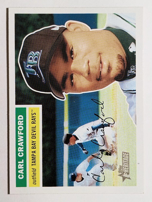 2005 Topps Heritage #32 Carl Crawford