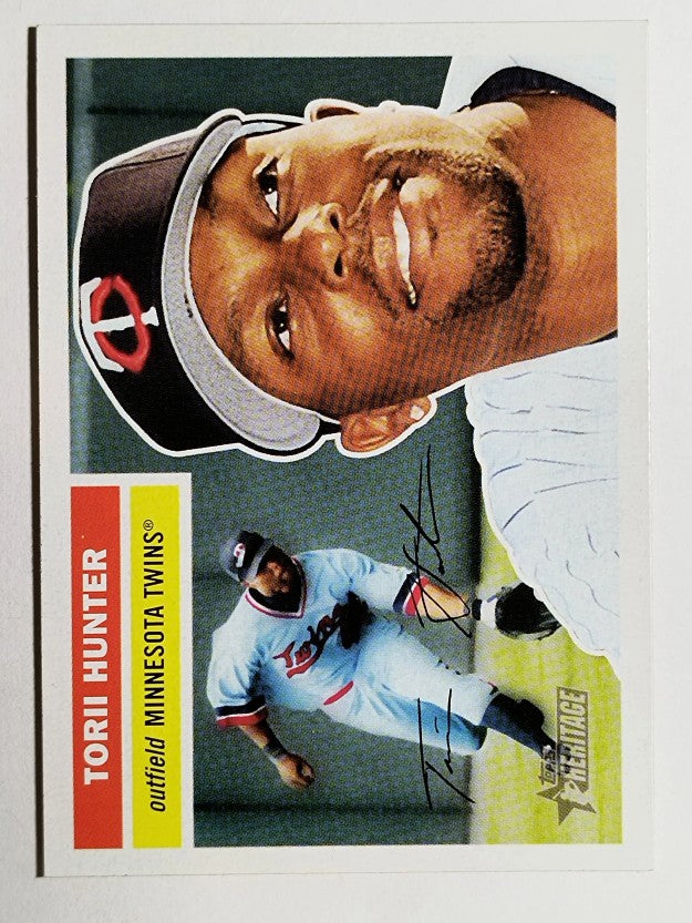 2005 Topps Heritage #82A Torii Hunter Twins Cap