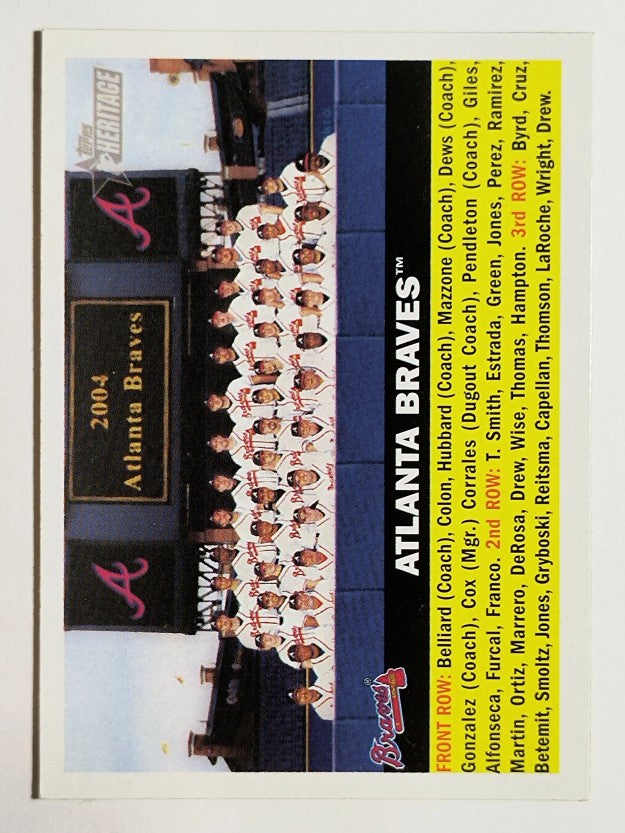 2005 Topps Heritage #95 Atlanta Braves TC
