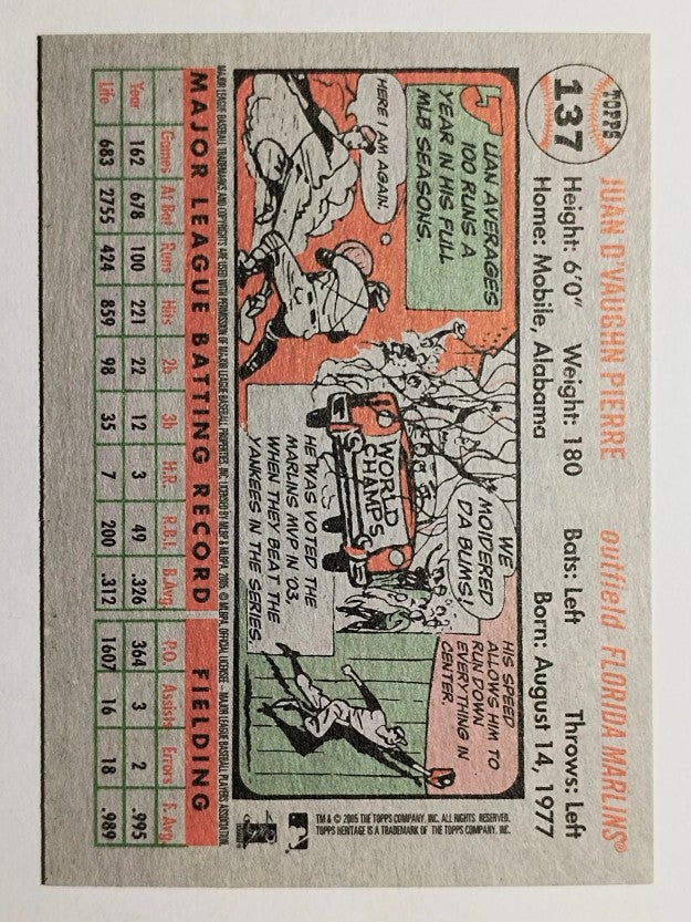 2005 Topps Heritage #137 Juan Pierre