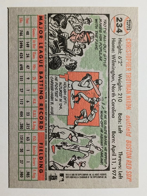 2005 Topps Heritage #234 Trot Nixon