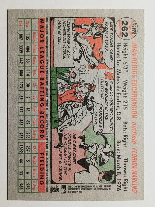 2005 Topps Heritage #262 Juan Encarnacion