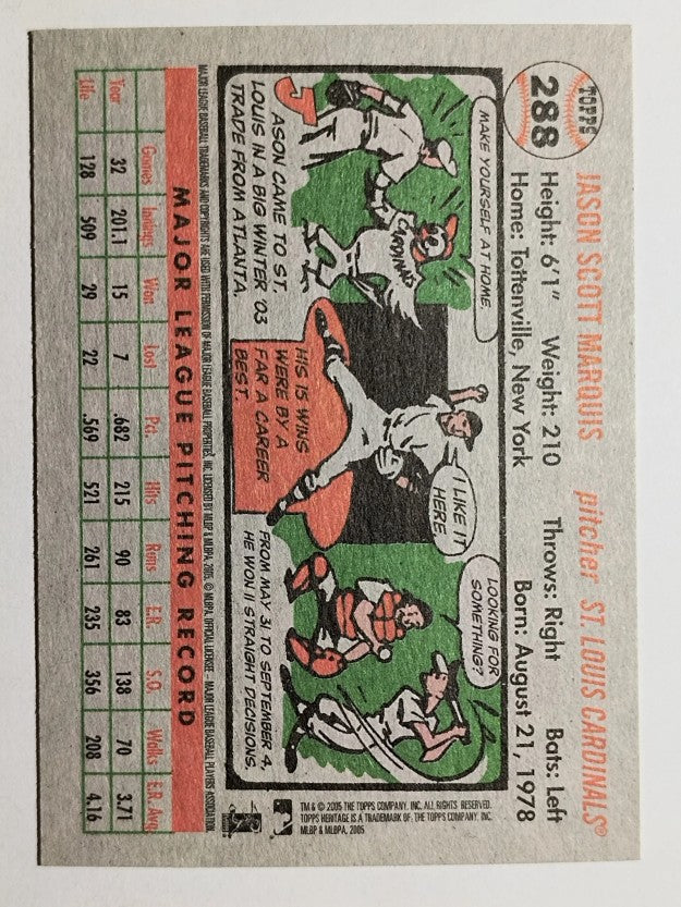 2005 Topps Heritage #288 Jason Marquis