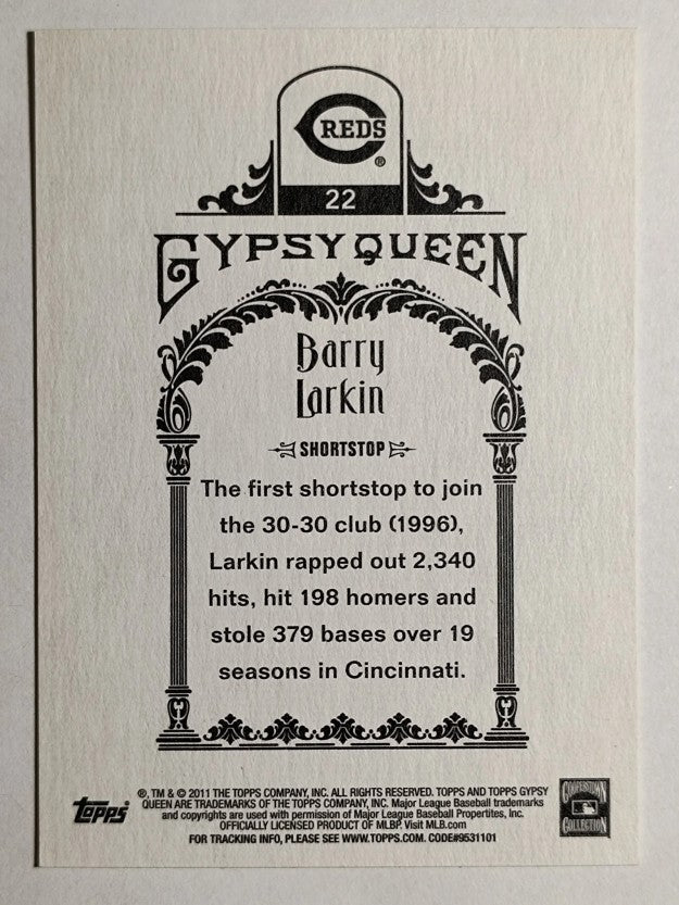 2011 Topps Gypsy Queen #22 Barry Larkin