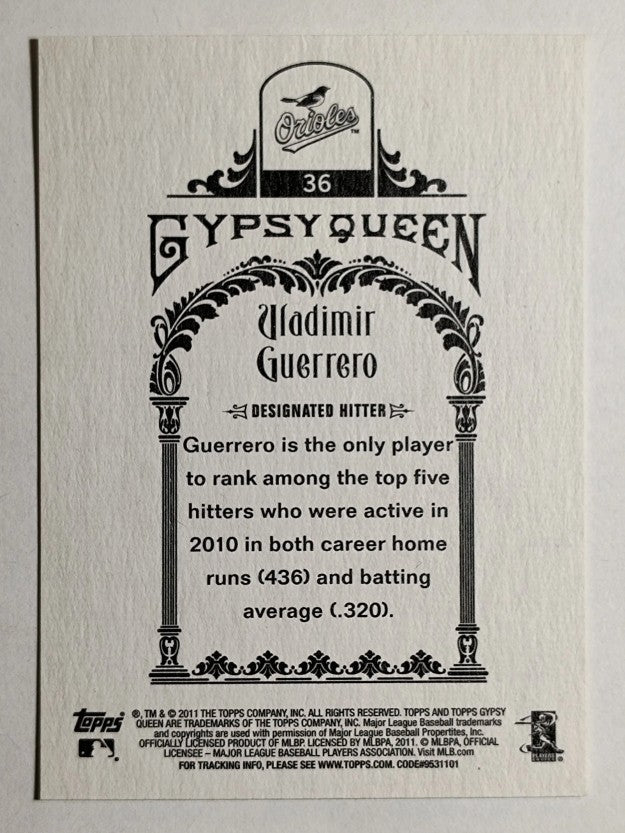 2011 Topps Gypsy Queen #36 Vladimir Guerrero