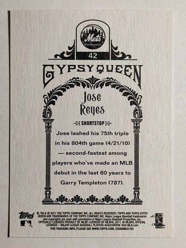 2011 Topps Gypsy Queen #42 Jose Reyes