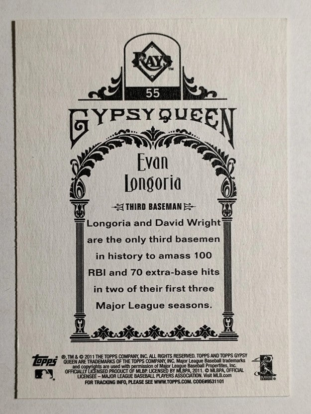 2011 Topps Gypsy Queen #55 Evan Longoria