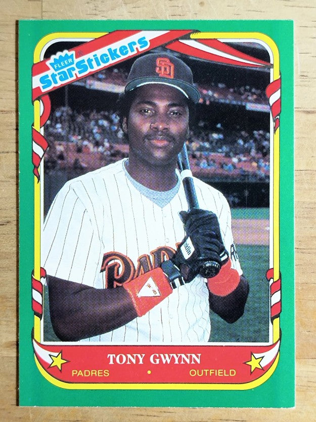 1987 Fleer Star Stickers #52 Tony Gwynn