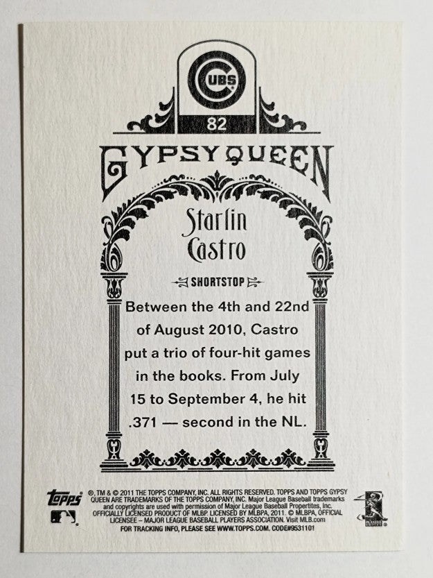 2011 Topps Gypsy Queen #82 Starlin Castro