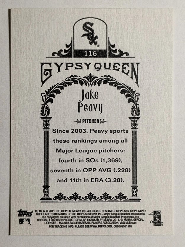 2011 Topps Gypsy Queen #116 Jake Peavy