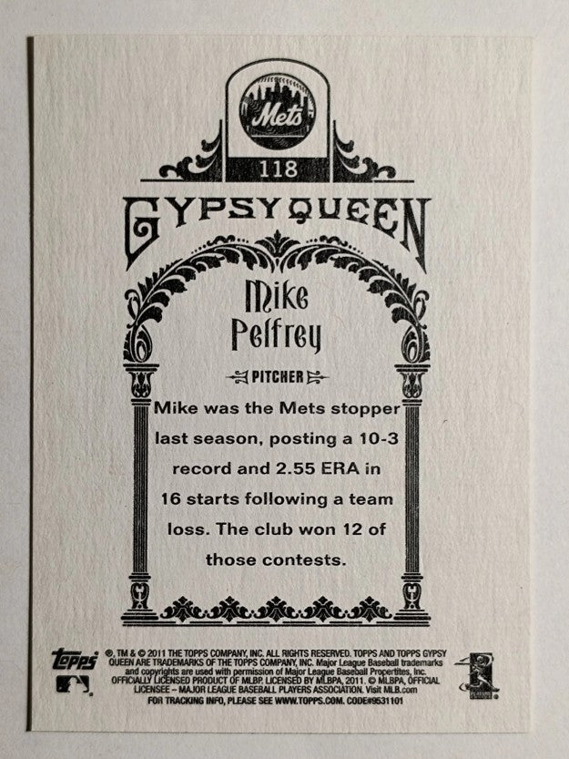 2011 Topps Gypsy Queen #118 Mike Pelfrey