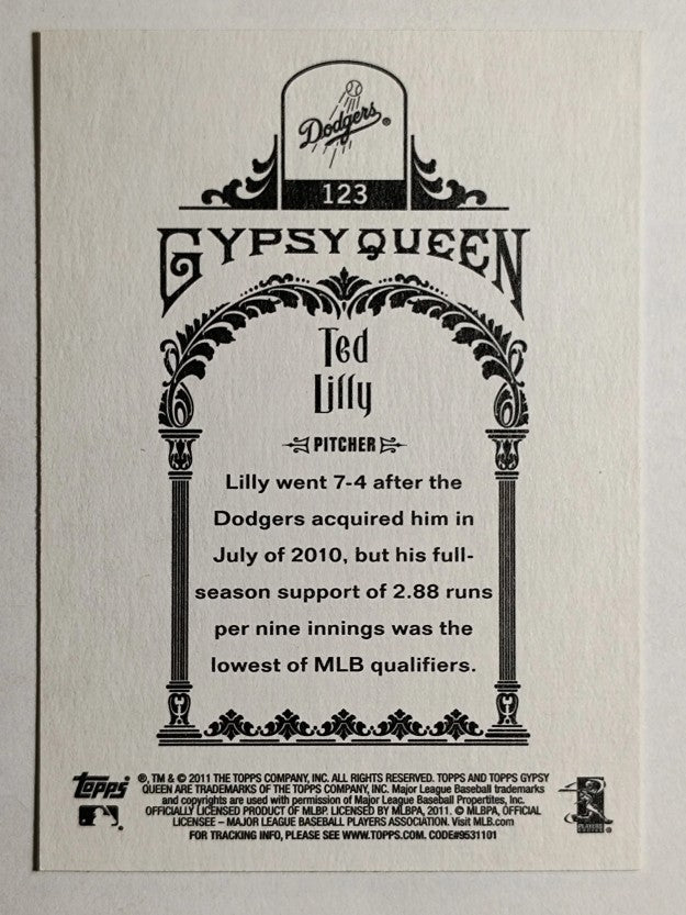 2011 Topps Gypsy Queen #123 Ted Lilly