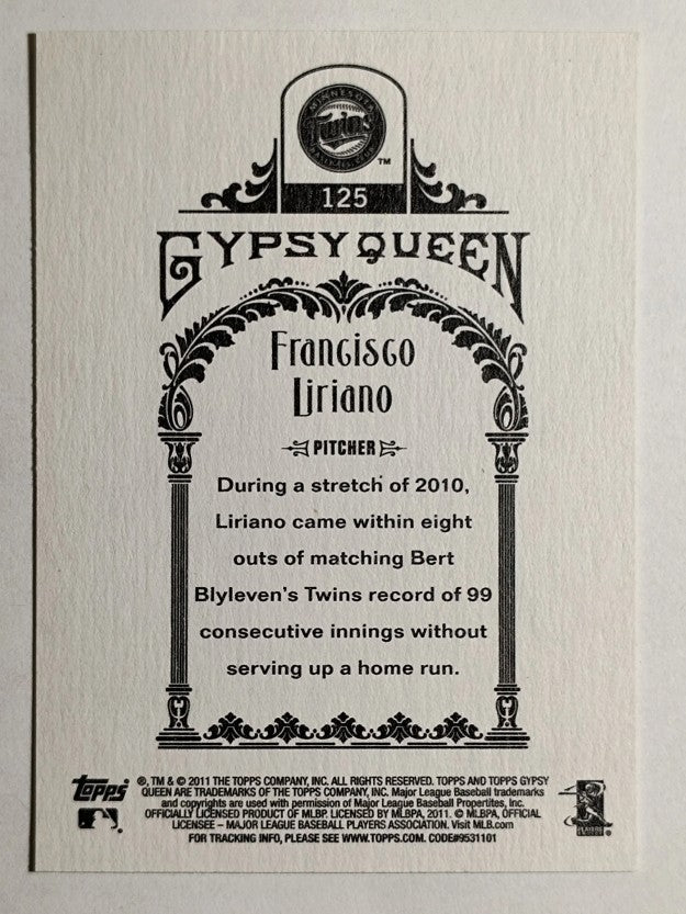 2011 Topps Gypsy Queen #125 Francisco Liriano