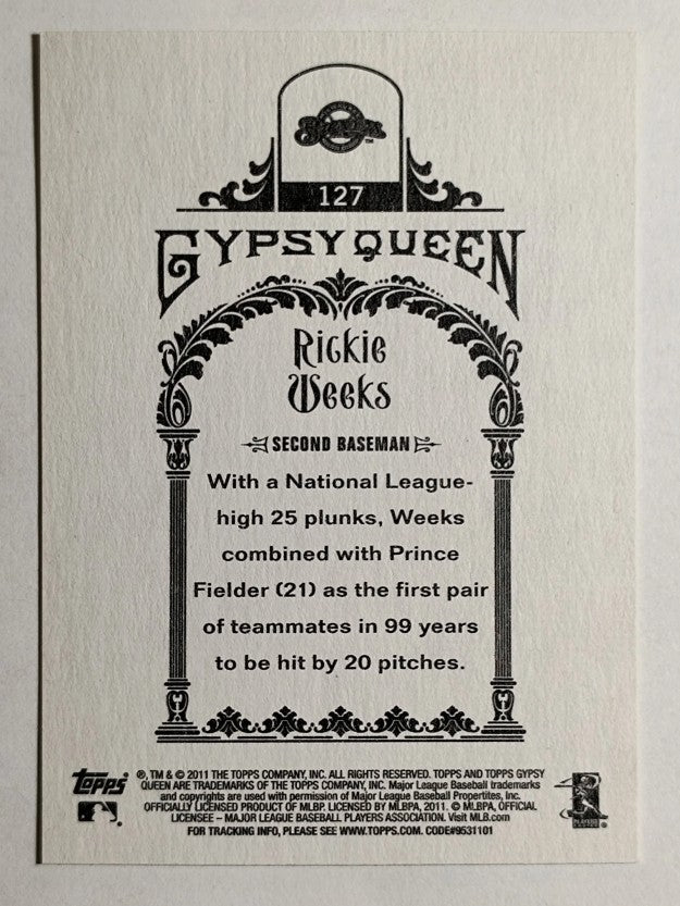 2011 Topps Gypsy Queen #127 Rickie Weeks