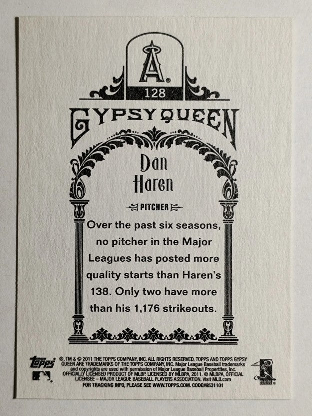 2011 Topps Gypsy Queen #128 Dan Haren