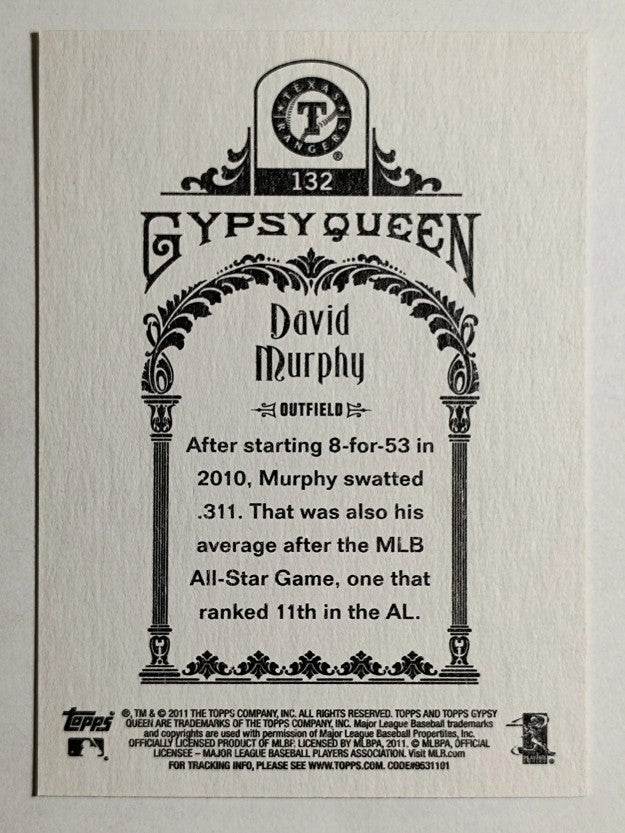 2011 Topps Gypsy Queen #132 David Murphy