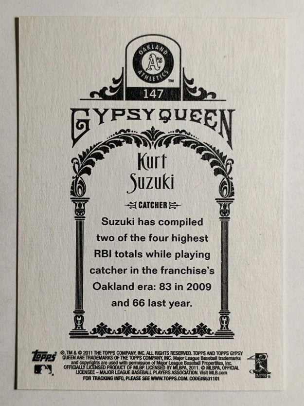 2011 Topps Gypsy Queen #147 Kurt Suzuki