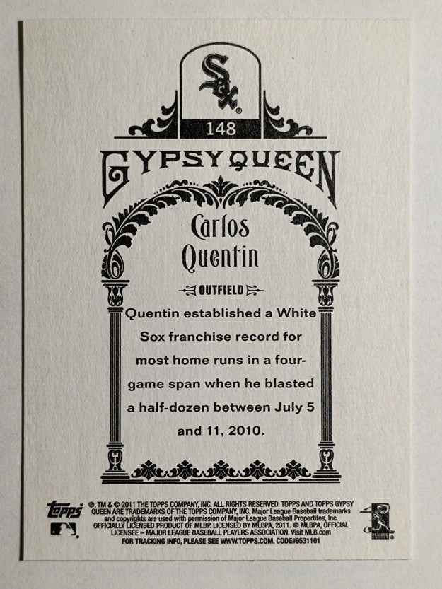 2011 Topps Gypsy Queen #148 Carlos Quentin