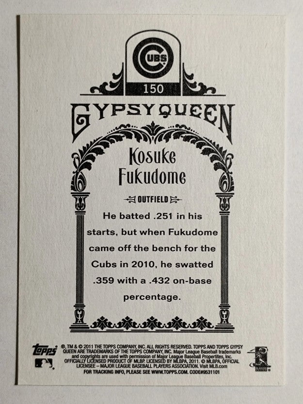2011 Topps Gypsy Queen #150 Kosuke Fukudome