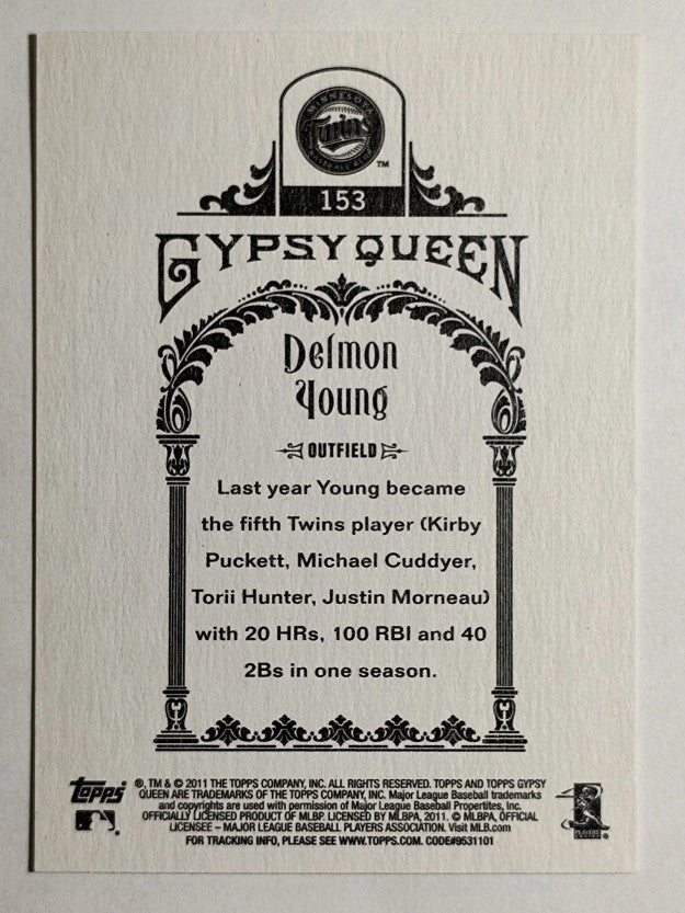 2011 Topps Gypsy Queen #153 Delmon Young