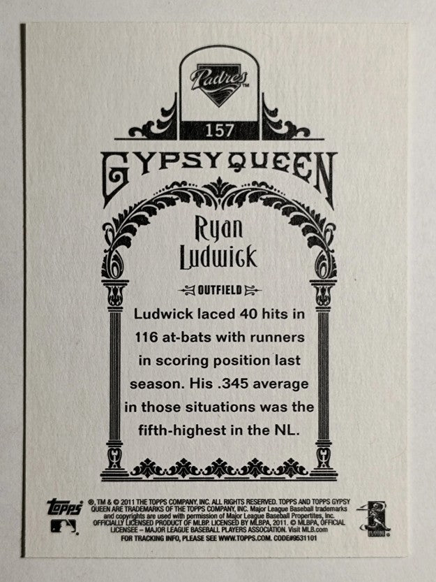 2011 Topps Gypsy Queen #157 Ryan Ludwick