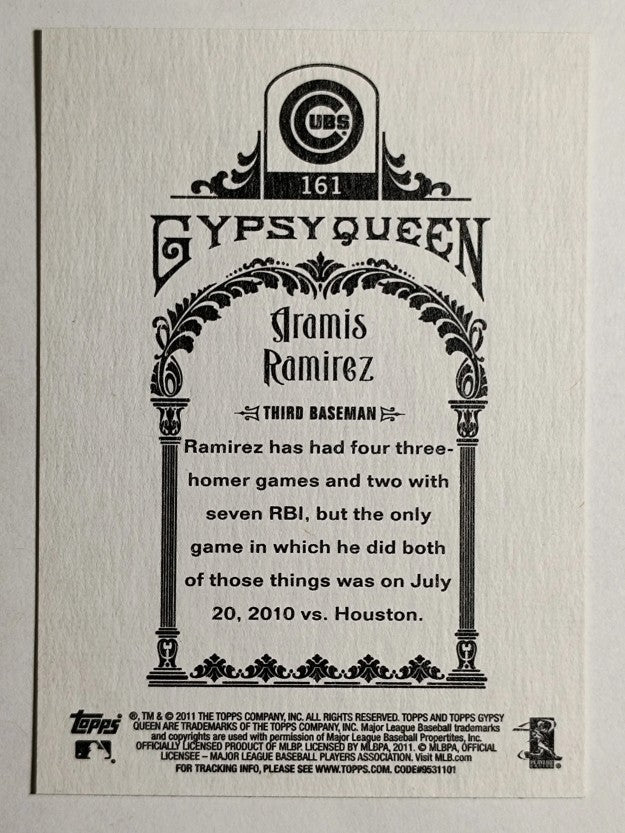 2011 Topps Gypsy Queen #161 Aramis Ramirez