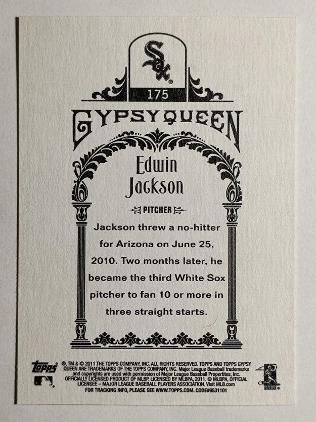 2011 Topps Gypsy Queen #175 Edwin Jackson
