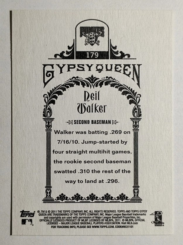2011 Topps Gypsy Queen #179 Neil Walker