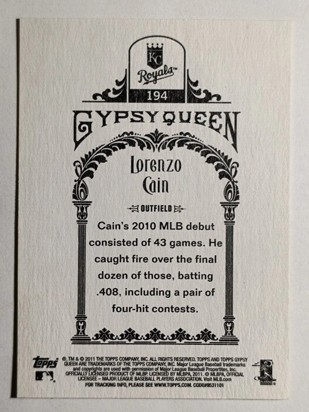 2011 Topps Gypsy Queen #194 Lorenzo Cain