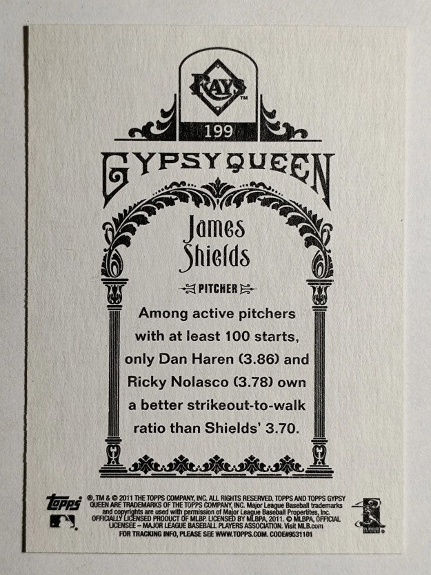 2011 Topps Gypsy Queen #199 James Shields