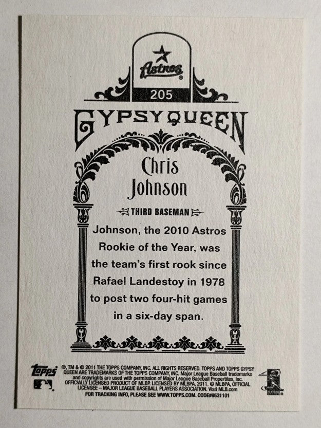 2011 Topps Gypsy Queen #205 Chris Johnson