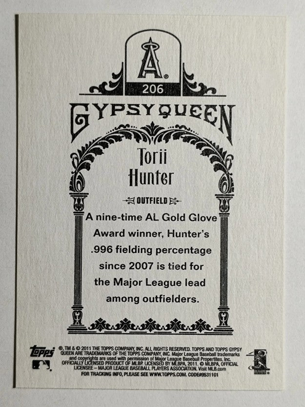 2011 Topps Gypsy Queen #206 Torii Hunter