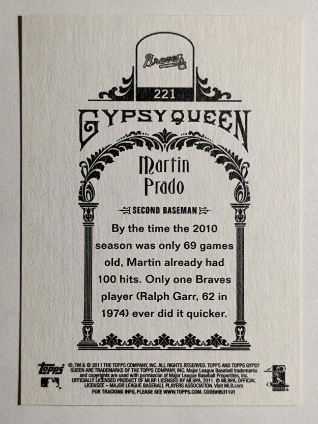 2011 Topps Gypsy Queen #221 Martin Prado