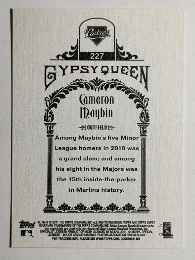 2011 Topps Gypsy Queen #227 Cameron Maybin