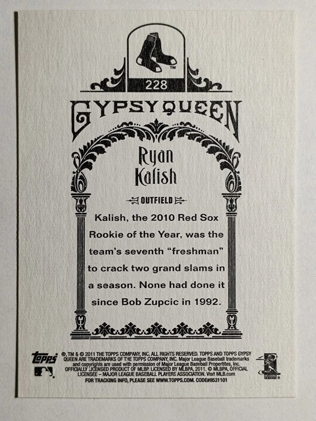 2011 Topps Gypsy Queen #228 Ryan Kalish