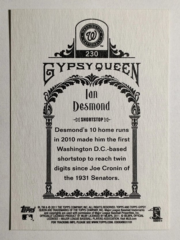 2011 Topps Gypsy Queen #230 Ian Desmond