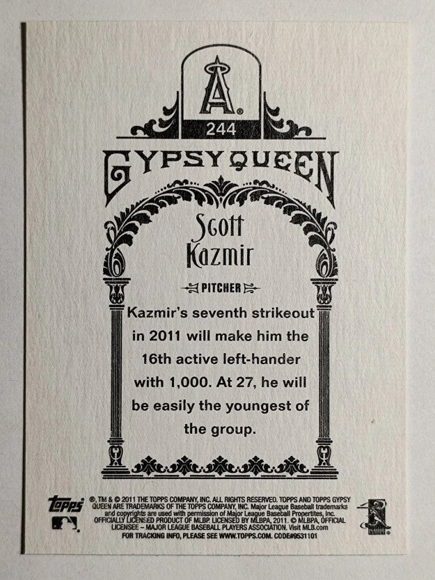 2011 Topps Gypsy Queen #244 Scott Kazmir