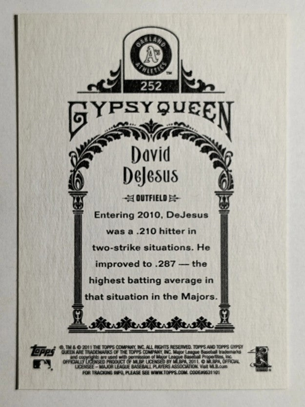 2011 Topps Gypsy Queen #252 David DeJesus