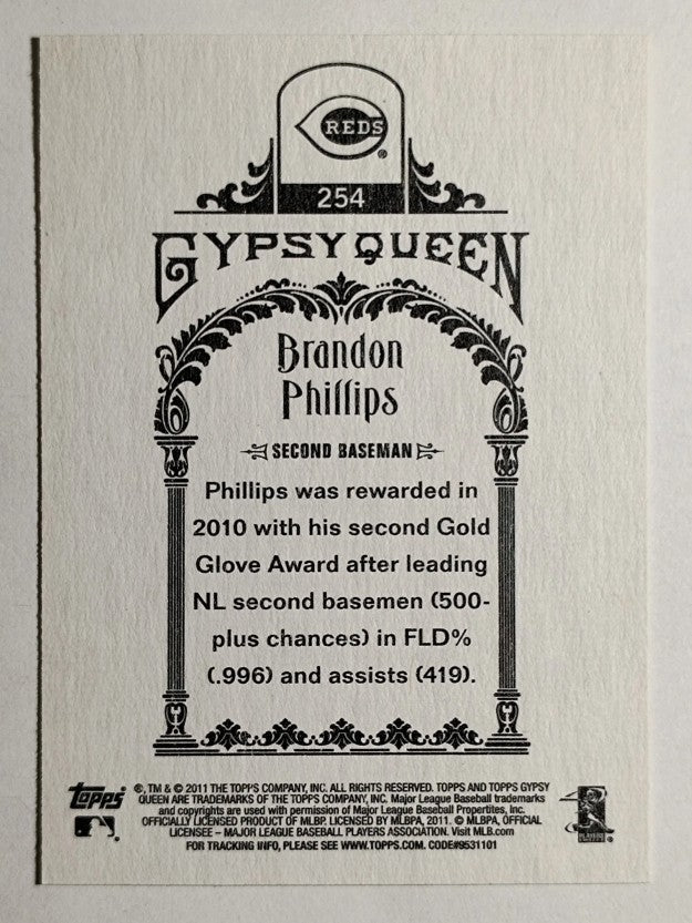 2011 Topps Gypsy Queen #254 Brandon Phillips