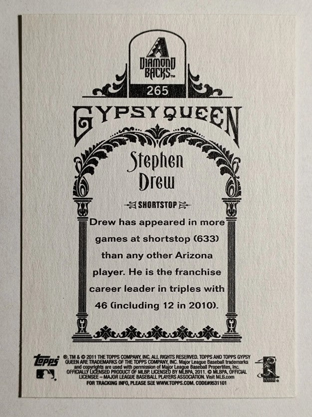 2011 Topps Gypsy Queen #265 Stephen Drew