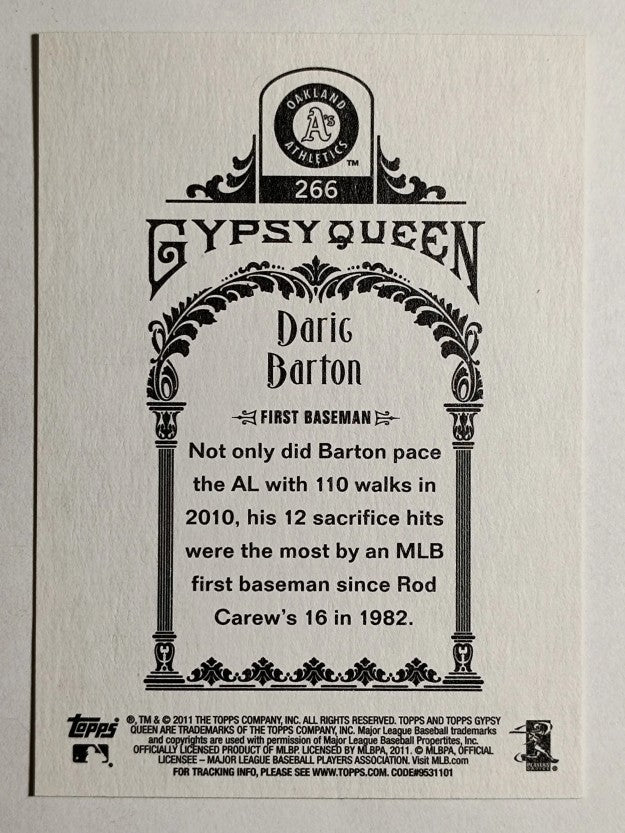 2011 Topps Gypsy Queen #266 Daric Barton
