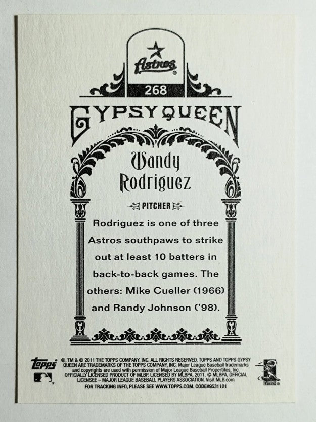 2011 Topps Gypsy Queen #268 Wandy Rodriguez