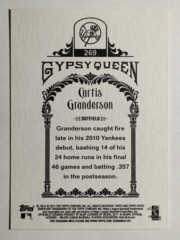 2011 Topps Gypsy Queen #269 Curtis Granderson
